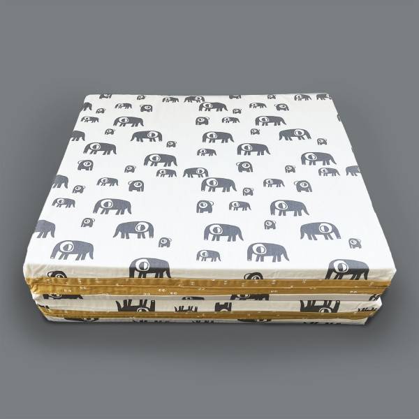 SIMPLY GOOD Portable Soft Mat - Grey Elephant/YellowEyes