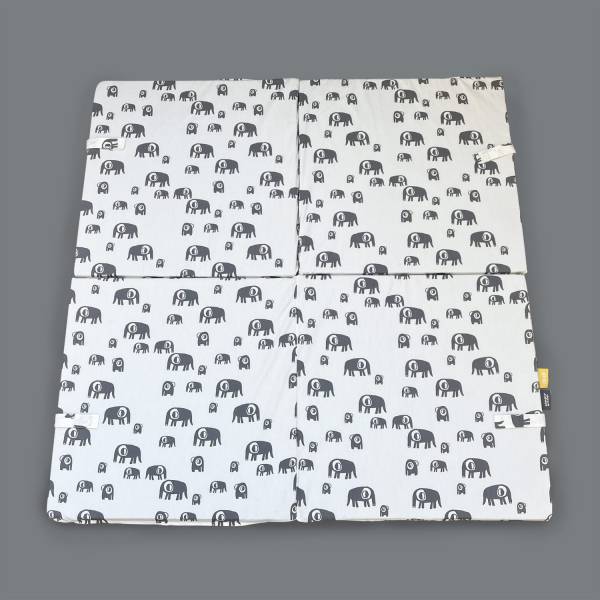 SIMPLY GOOD Portable Soft Mat - Grey Elephant/YellowEyes