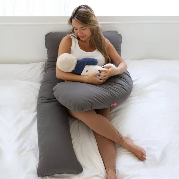 SIMPLY GOOD Premium Pregnancy Pillow - Grey 