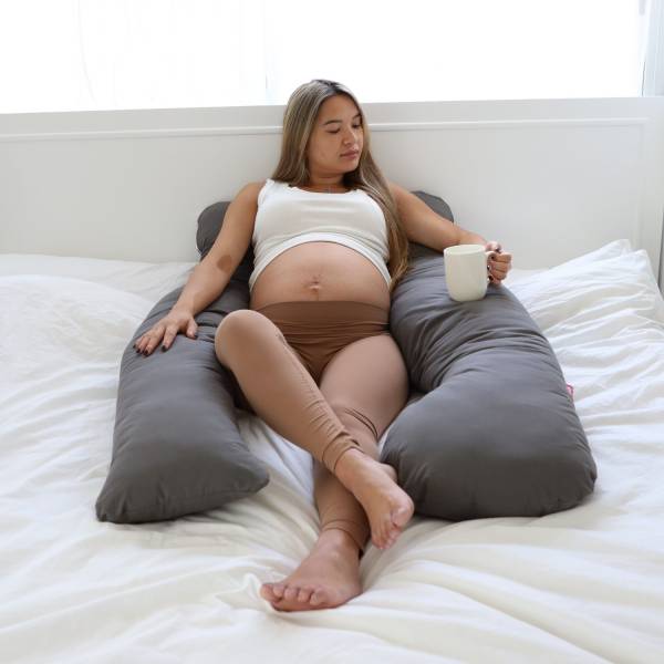 SIMPLY GOOD Premium Pregnancy Pillow - Grey 