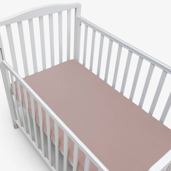 SIMPLY GOOD Sheets 2Pack Crib 50x90 - Elephants LIght Pink