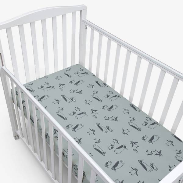 SIMPLY GOOD Sheets 2Pack Crib 50x90 - Penguins Light Blue