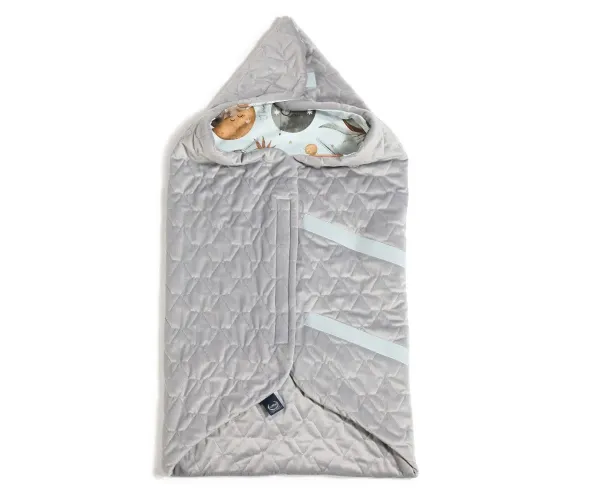 LA MILLOU Car Seat Blanket - Multi Fly me to the Moon Nude