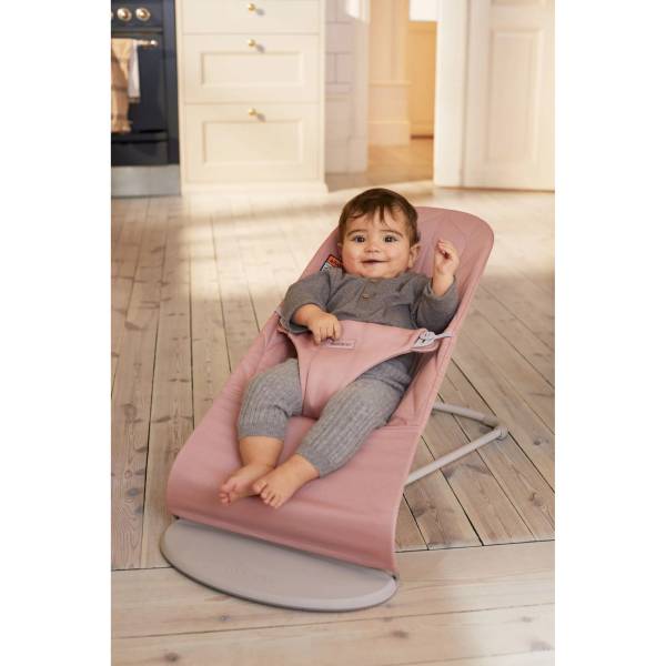 BABYBJORN Bouncer - Bliss Woven Dusty Pink