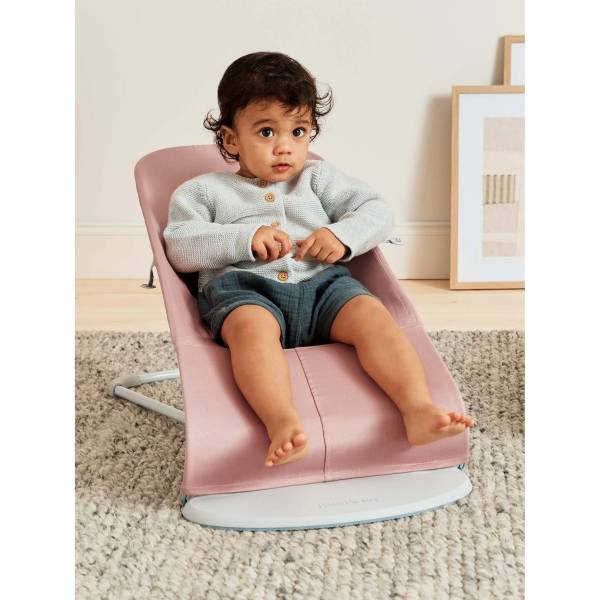 BABYBJORN Bouncer - Bliss Woven Dusty Pink