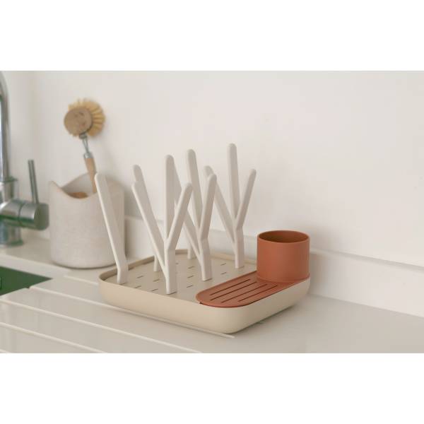 BEABA Forest Draining Rack - Terracotta/Clay