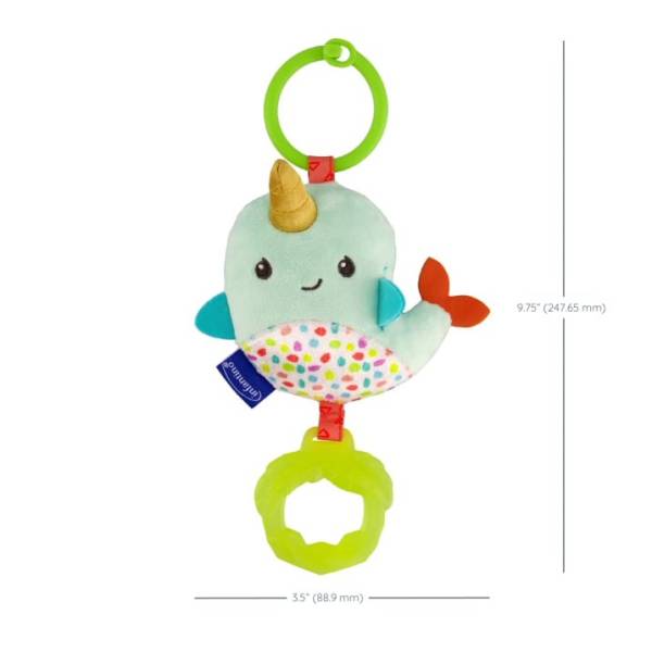 INFANTINO Chime Pal & Go tag Along Pal - Narwhal