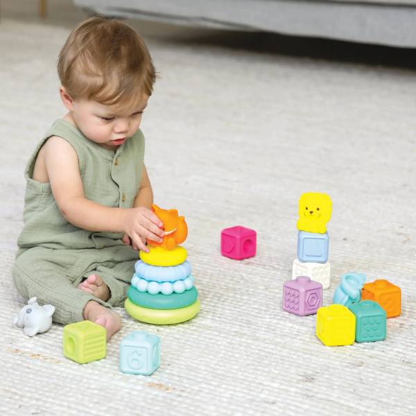 INFANTINO Stackable Balls Blocks & Buddies Activity Playset