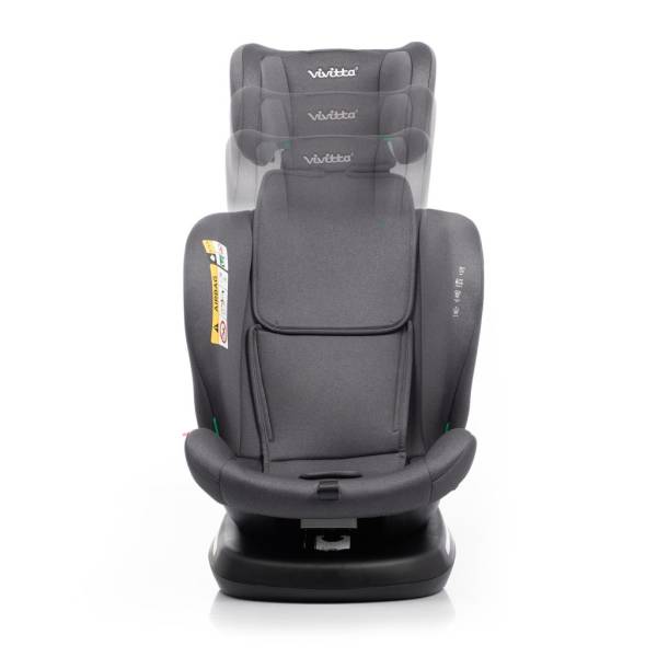 BABYAUTO VIVITTA SANNA iSize 40-150cm (NO ISOFIX) - Black Cross Embosed