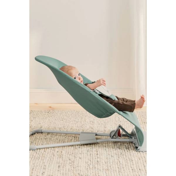 BABYBJORN Bouncer - Woven Jersey Light Sage/Grey