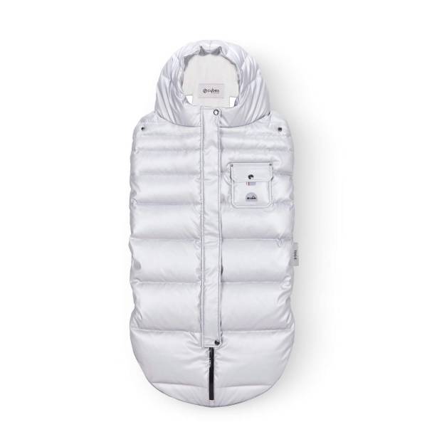 CYBEX Winter Platinum Footmuff - Arctic Silver 