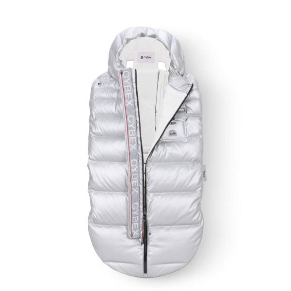 CYBEX Winter Platinum Footmuff - Arctic Silver 