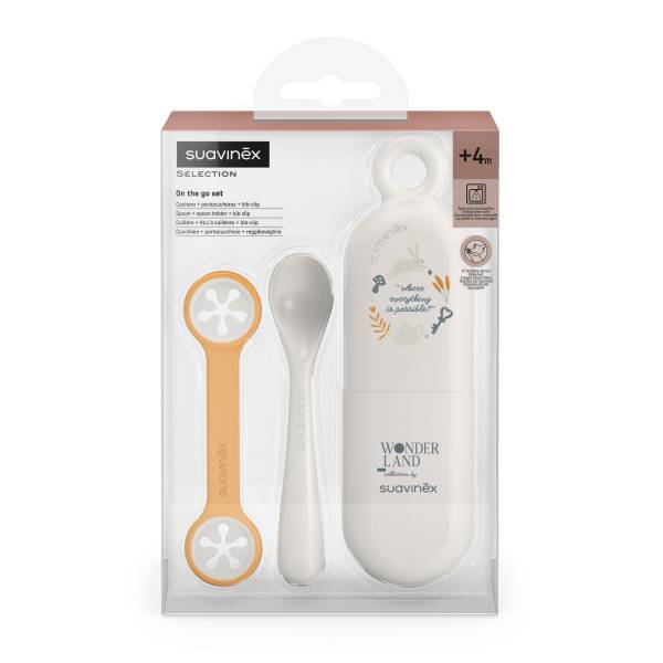 SUAVINEX Wonderland Cutlery Set On the Go +4m - Neutral