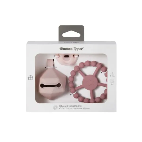 TOMMEE TIPPEE Silicone Gift Set - Pink