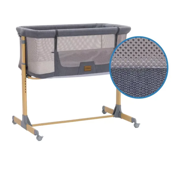 FILLIKID Bedside Crib -Grey