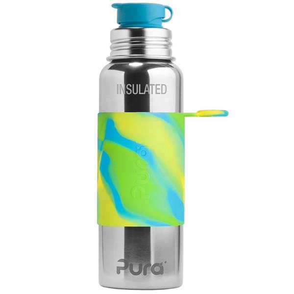 PURA Sport Bottle Insulated 650ml Aqua Swirl 