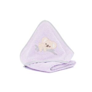 FILLIKID Hooded Towel 75x75cm - Koala Purple