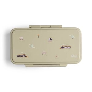 Citron Rectangle Lunch Box - Vehicles