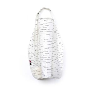 SIMPLY GOOD Nursing Cover Muslin - Grey Lines/White