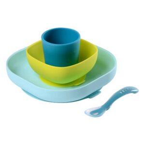 BEABA Silicone Meal Set 4pcs - Blue S