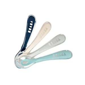 BEABA Spoon 2nd Age Silicone Spoon Set x4 - Drizzle