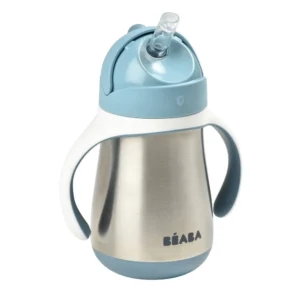 BEABA Stainless Steel Cup Straw 250ml - Blue