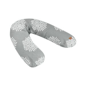 BEABA Big Flopsy Nursing Pillow - Jersey Flower Grey
