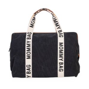 CHILDHOME Mommy Bag Signature Canvas - Black