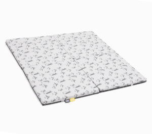 SIMPLY GOOD Portable Soft Mat - Grey Penquin/White lines