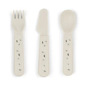 DONE BY DEER Foodie Cutlery set Confetti - Sand