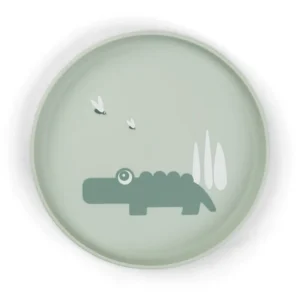 DONE BY DEER Foodie Plate Croco - Green