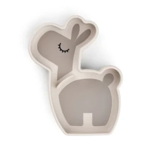 DONE BY DEER Silicone Stick n' Stay Snack Plate Lalee - Sand