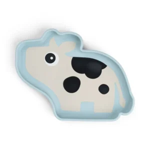 DONE BY DEER Silicone Stick n' Stay Plate Dotti - Blue