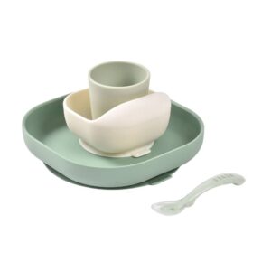 BEABA Silicone Meal Set 4pcs - Sage Green/MistyGreen