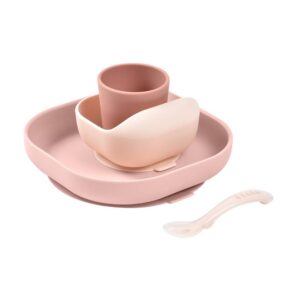 BEABA Silicone Meal Set 4pcs - Cotton Candy