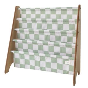 3 SPROUTS Book Rack - Checkerboard Green