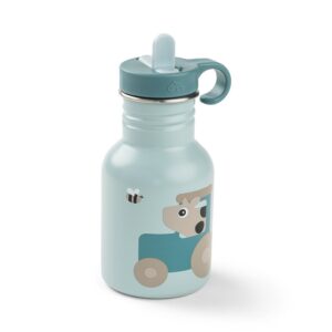 DONE BY DEER Metal Bottle 350ml Tiny Farm - Blue