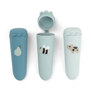 DONE BY DEER Silicone ice pop 3-pack Dotti - Blue