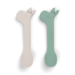 DONE BY DEER Silicone Spoon 2-pack Lalee - Green