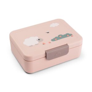 DONE BY DEER Lunch Box w/Divider Tiny Farm - Powder