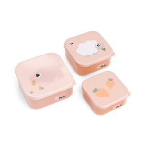 DONE BY DEER Snack Box3pcs Tiny Farm - Powder