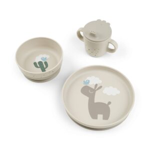 DONE BY DEER Foodie Dinner set w/suction Lalee - Sand