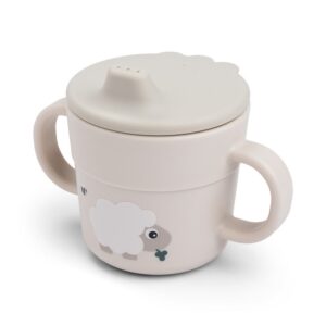 DONE BY DEER Foodie Spout cup Tiny Farm - Sand