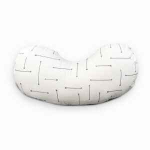 SIMPLY GOOD Nursing Pillow Compact - Grey Stripe on Beige