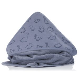FILLIKID Hooded Towel 75x75cm - Dino Blue