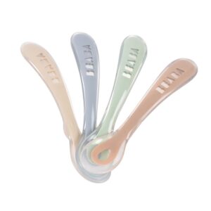 BEABA Spoon 2nd Age Silicone Spoon Set x4 - Natural set