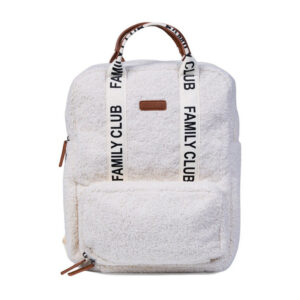 CHILDHOME Family Club Backpack Signature - Teddy off White