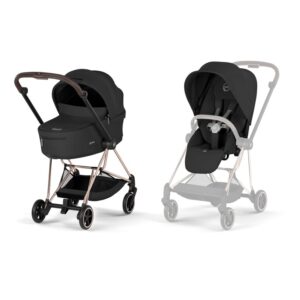 CYBEX MIOS4 Comfort + Fold Carrycot - Rosegold_Sepia Black
