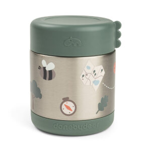 DONE BY DEER Thermo Food Jar 300ml Tiny trails - Green