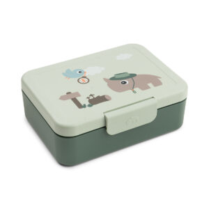 DONE BY DEER Lunch Box w/Divider Tiny trails - Green